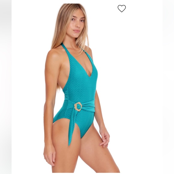 NWT TRINA TURK EMPIRE HALTER ONE PIECE - Picture 4 of 14